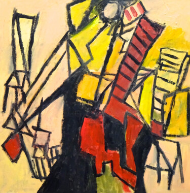 Composition 7233 Pittura intitolato "Composition 7233" da Engelina Zandstra, Opera d'arte originale, Acrilico Montato su Telaio per barella i…