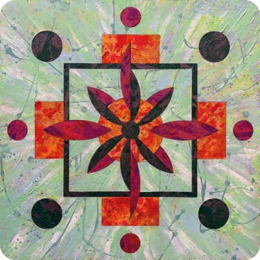 Pittura intitolato "Below & Above II" da Lewis Deeney, Opera d'arte originale, Acrilico