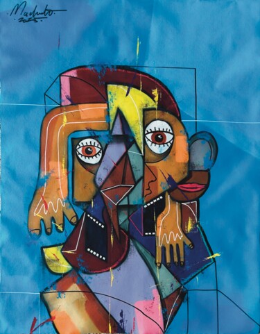 Painting titled "The mediator - Ever…" by Matias Machado, Original Artwork, Oil