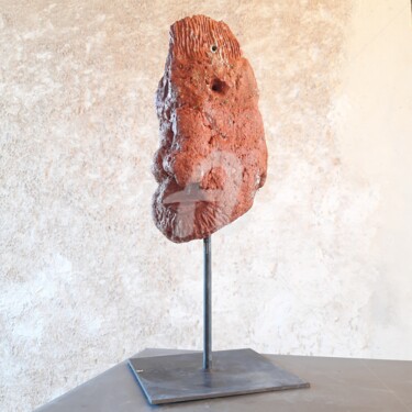 Scultura intitolato ""TOURISTE"" da Pagès Du Pilou, Opera d'arte originale, Pietra