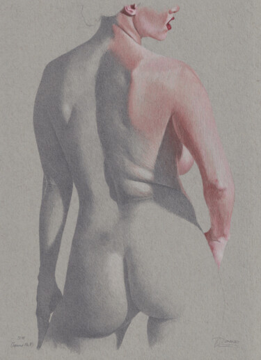 Dibujo titulada ""Femme Nr.8 (22:45)" por Walter Roos, Obra de arte original, Lápiz