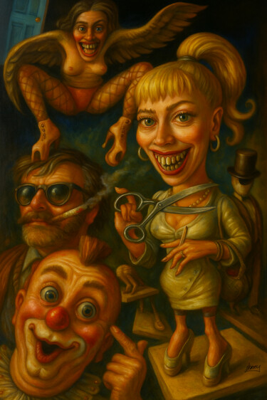 Strange Are People "Strange Are People" başlıklı Tablo Spencer Derry tarafından, Orijinal sanat, AI tarafından oluşturulan görüntü
