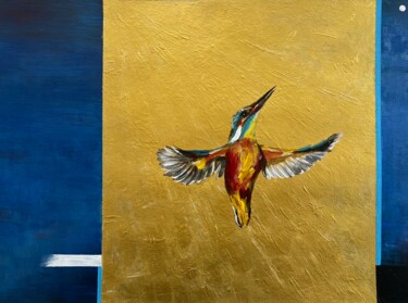 Полет к лунному свету Schilderij getiteld "Полет к лунному све…" door Marina Kozyr, Origineel Kunstwerk, Acryl
