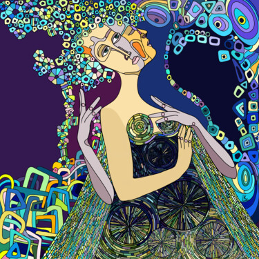 In Dance Pittura intitolato "In Dance" da Lia Kohen, Opera d'arte originale, Pittura digitale