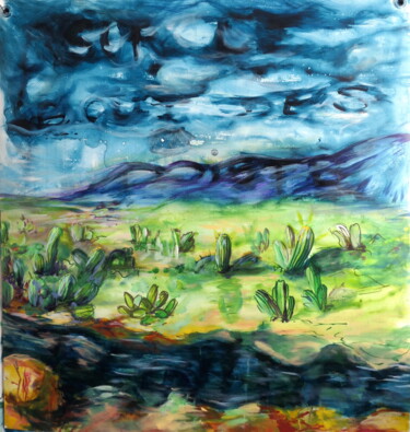 Peinture intitulée "Sur le bout des doi…" par Edith Bos Boyer (EDITH DONC), Œuvre d'art originale, Acrylique