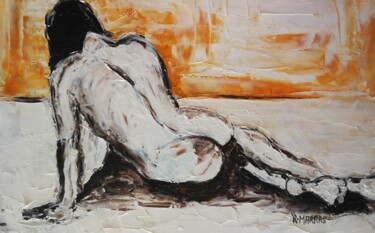 Pittura intitolato "nu de femme (20)" da Raphael Marras, Opera d'arte originale, Olio Montato su Telaio per barella in legno