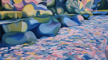 River of Many Hues Arte digitale intitolato "River of Many Hues" da Alberto Capitani, Opera d'arte originale, Immagine generata dall'IA
