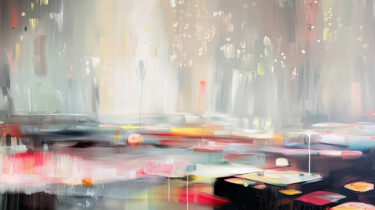 제목이 "Suspended Waterscape"인 디지털 아트 Alberto Capitani로, 원작, AI 생성 이미지