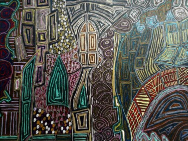 "Place des Vosges" başlıklı Resim Sophie Ong tarafından, Orijinal sanat, Tükenmez kalem