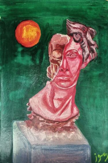Pittura intitolato "Disintegration" da Remooz Hassan, Opera d'arte originale, Gouache
