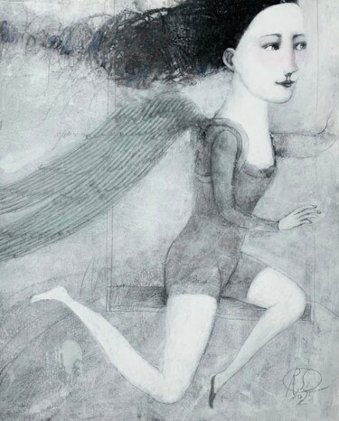 绘画 标题为“Aerialist Girl in L…” 由Svetlana Rumak, 原创艺术品, 丙烯