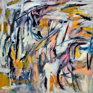 Peinture intitulée "Composition 2072" par Engelina Zandstra, Œuvre d'art originale, Acrylique Monté sur Châssis en bois