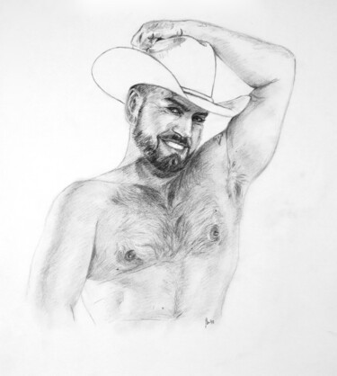 Disegno intitolato "Matthew portrait, g…" da Jorge Bandarra, Opera d'arte originale, Grafite