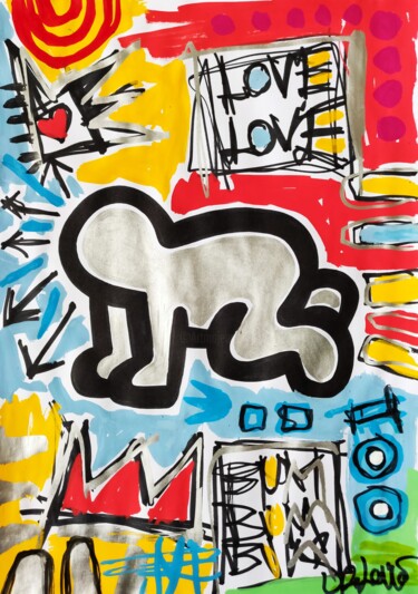 Love bum bum ( Tribute to Keith Haring ) 제목이 "Love bum bum ( Trib…"인 미술작품 Dr. Love로, 원작, 아크릴