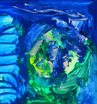 "Blue jungle - 1854" başlıklı Tablo Milto Sideris tarafından, Orijinal sanat, Akrilik