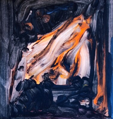 Картина под названием "Burning memories -…" - Milto Sideris, Подлинное произведение искусства, Акрил