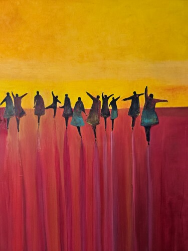 "Red desert" başlıklı Tablo Mariusz Makula tarafından, Orijinal sanat, Petrol