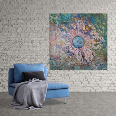 Schilderij getiteld "Consciousness of th…" door Polina Davi, Origineel Kunstwerk, Acryl Gemonteerd op Frame voor houten bran…