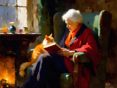 Digital Arts με τίτλο "Cosy Moments" από Eilís P., Αυθεντικά έργα τέχνης, Ψηφιακή ζωγραφική