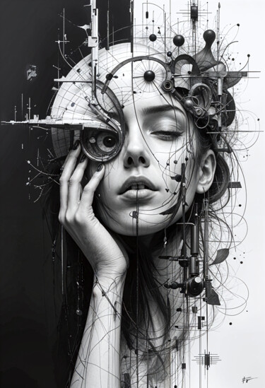 Chairs Mécaniques_1340 数字艺术 标题为“Chairs Mécaniques_1…” 由Frederic Racaud, 原创艺术品, AI生成的图像