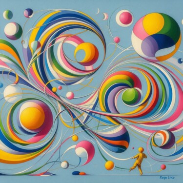 Digital Arts titled "Explorador de Esfer…" by Rogo Lino, Original Artwork, AI generated image Mounted on artwork_cat.