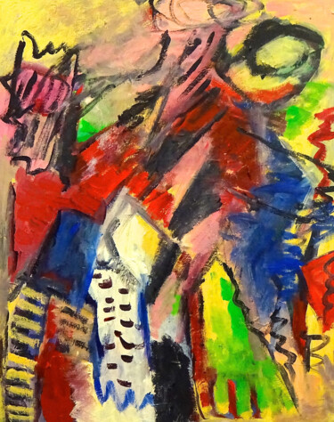 绘画 标题为“Composition 7250” 由Engelina Zandstra, 原创艺术品, 丙烯