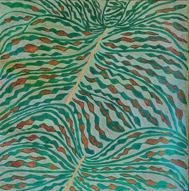 图画 标题为“Foliage” 由Sophie Ong, 原创艺术品, 圆珠笔