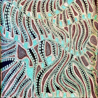 "Corail" başlıklı Resim Sophie Ong tarafından, Orijinal sanat, Tükenmez kalem