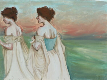 绘画 标题为“Soirée d’été” 由Raphaëlle Dubrulle, 原创艺术品, 油