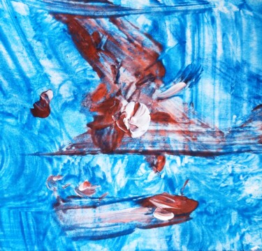 Ζωγραφική με τίτλο "Fishy impressions -…" από Milto Sideris, Αυθεντικά έργα τέχνης, Ακρυλικό