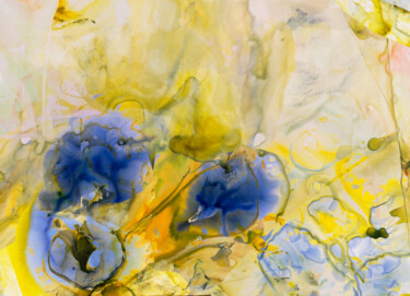 Pittura intitolato "spring2025" da Lu Meng, Opera d'arte originale, Acquarello