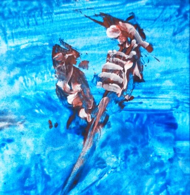 Ζωγραφική με τίτλο "Fishy impressions -…" από Milto Sideris, Αυθεντικά έργα τέχνης, Ακρυλικό