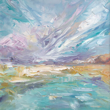 Pastel Beach Memories "Pastel Beach Memori…" başlıklı Tablo Adrienn Pécsek tarafından, Orijinal sanat, Petrol