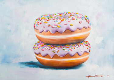 绘画 标题为“donut1” 由Kang Zhou, 原创艺术品, 油