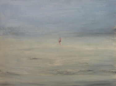 Peinture intitulée "L'homme qui marche 1" par Wilfrid Moizan, Œuvre d'art originale, Huile