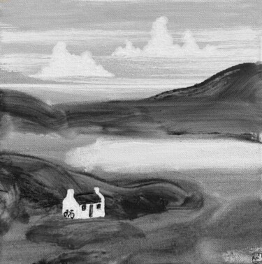 Pintura intitulada "loch 1" por Frob, Obras de arte originais, Tinta Montado em Armação em madeira