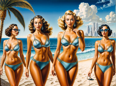 "Beach Glamour" başlıklı Dijital Sanat Jo Graetz (Jo Graetz) tarafından, Orijinal sanat, 2D Dijital Çalışma