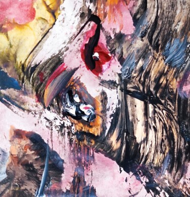 Malerei mit dem Titel "Two guys reading tw…" von Milto Sideris, Original-Kunstwerk, Acryl
