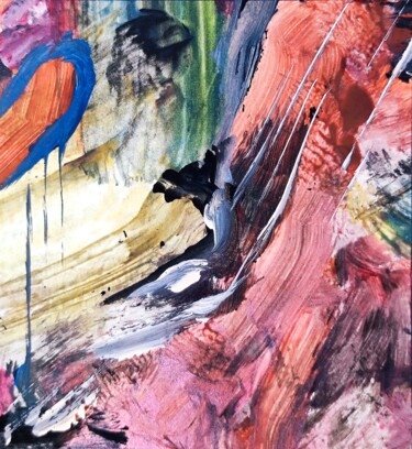Pittura intitolato "In between customer…" da Milto Sideris, Opera d'arte originale, Acrilico