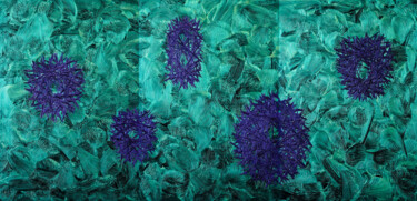 Pittura intitolato "0531/0526/0522/622/…" da Volker W. Hamann, Opera d'arte originale, pigmenti Montato su Alluminio