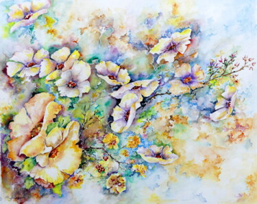 Картина под названием "-Summer Rhapsody" - Jean Jourdan, Подлинное произведение искусства, Акварель