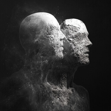 Digital Arts titled "Disgregazione 6" by Monica Bisin, Original Artwork, AI generated image