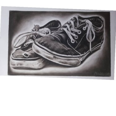 Disegno intitolato "The journey to the…" da Afoumbom Godwill, Opera d'arte originale, Carbone
