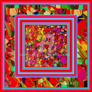 Текстильное искусство под названием "FOULARD ARTISTICI I…" - Laila Lago & C. By Iannilli Antonella, Подлинное произведение и…