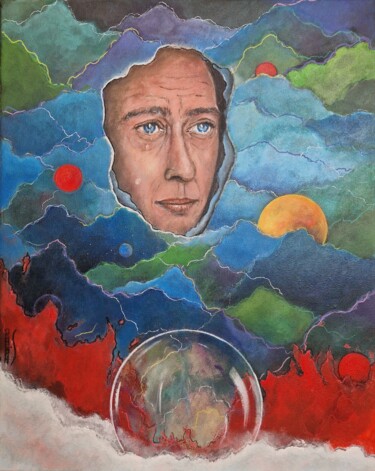 Schilderij getiteld "Emotion (4)" door Ralph.S, Origineel Kunstwerk, Acryl Gemonteerd op Frame voor houten brancard