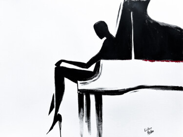 Play Me Softly Pittura intitolato "Play Me Softly" da Kristina Mallen, Opera d'arte originale, Acrilico