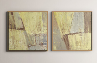 Pittura intitolato ""Breathing Space"" da Vita Daneva, Opera d'arte originale, Olio Montato su Telaio per barella in legno