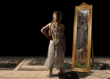 数字艺术 标题为“Golden Mirror Refle…” 由Daphna Laszlo Katzor, 原创艺术品, 数码摄影
