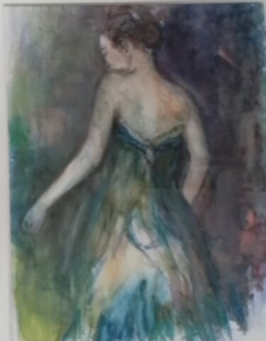 Schilderij getiteld "Légère" door Annie Bonvarlet, Origineel Kunstwerk, Aquarel