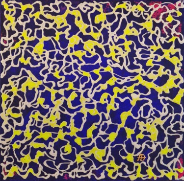 绘画 标题为“Abstraction 35” 由Anastasiia Doro, 原创艺术品, 丙烯 安装在木质担架架上